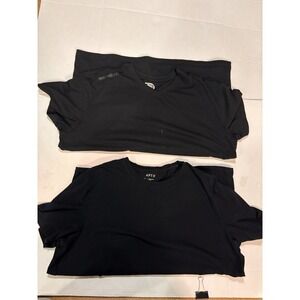 Lot of 2 Mens XXL Shirts Apt 9 & Ecko Unltd Black Short Sleeve Casual